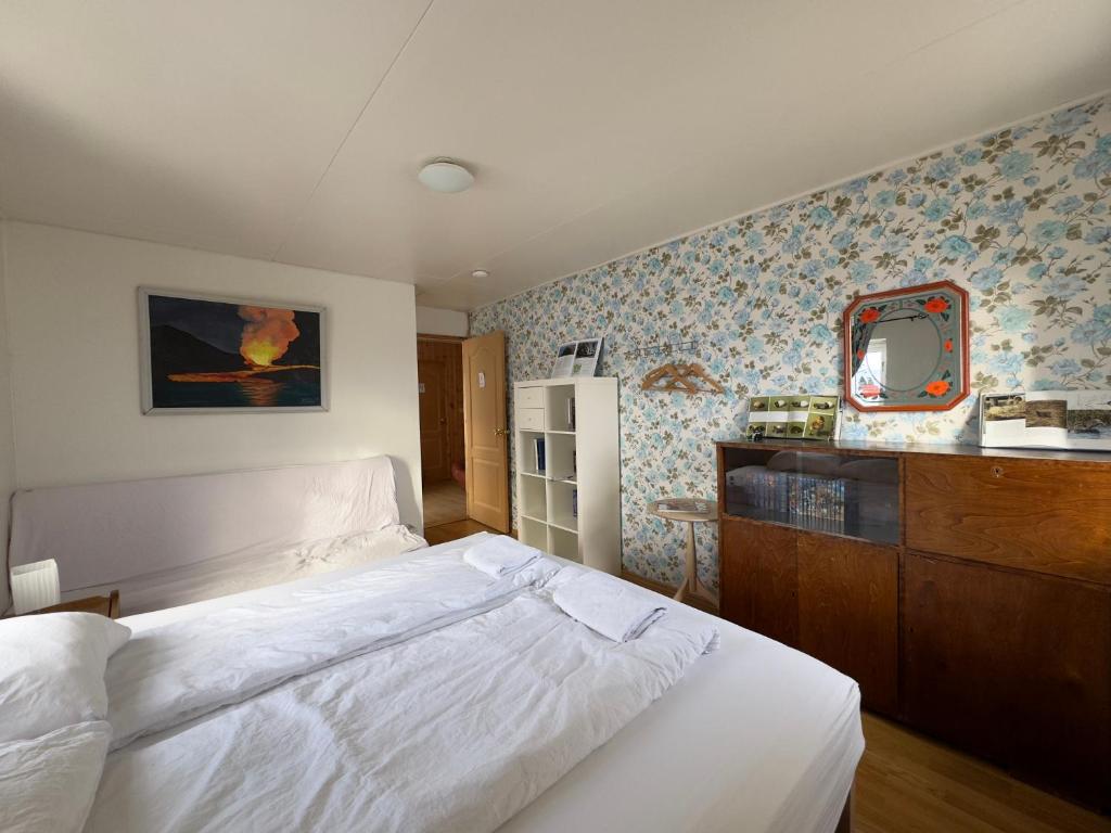 Kuchyň nebo kuchyňský kout v ubytování Fagrabrekka Guesthouse