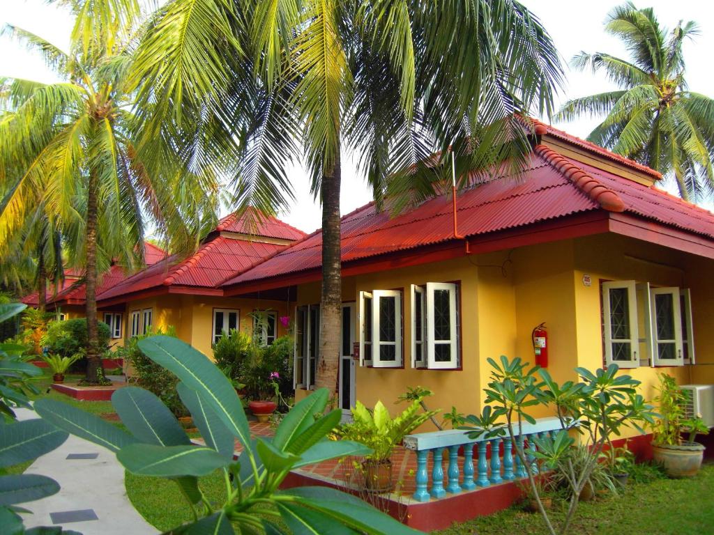 Zahrada ubytování Palm Village