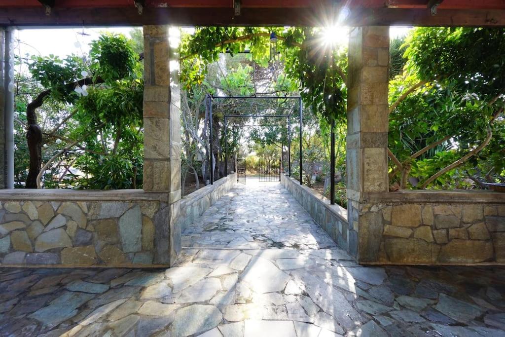 Κήπος έξω από το Villa 'Manios' near the Beach