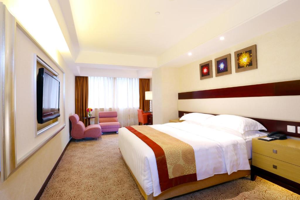 Postel nebo postele na pokoji v ubytování Casa Real Hotel