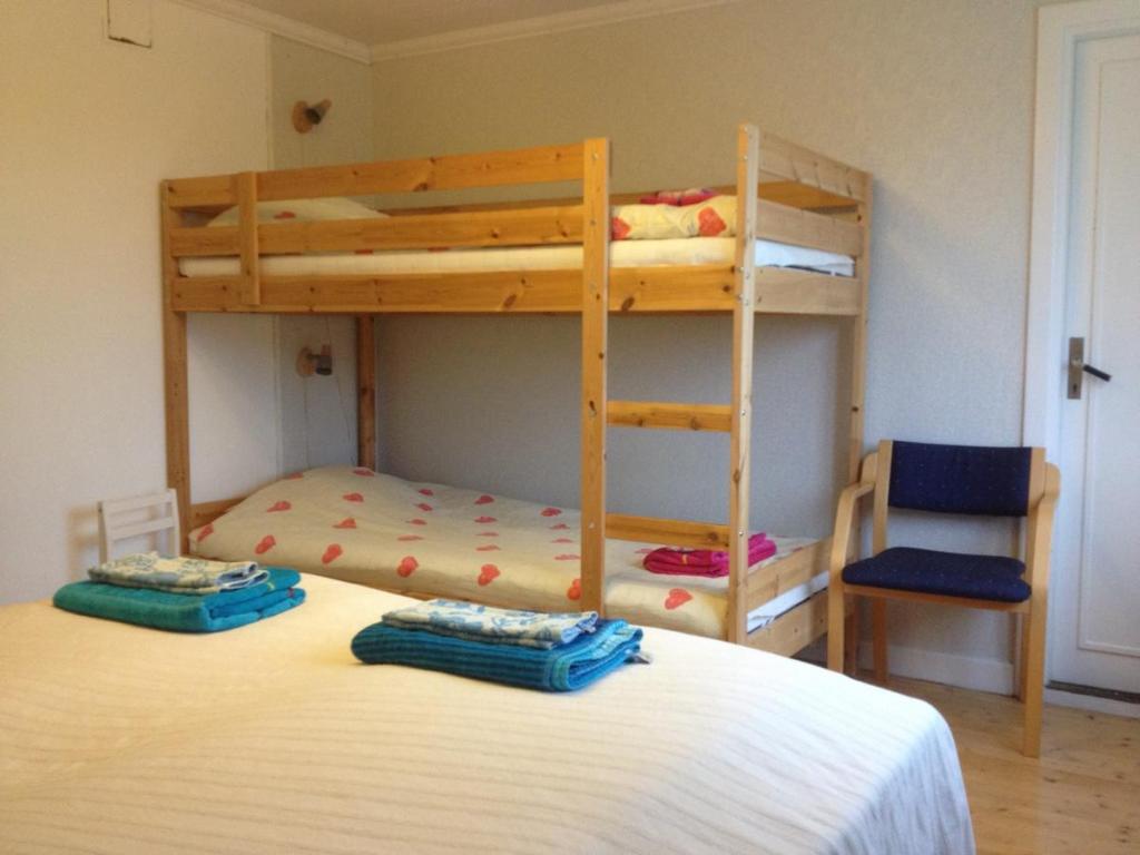 Postel nebo postele na pokoji v ubytování Marielund Gård