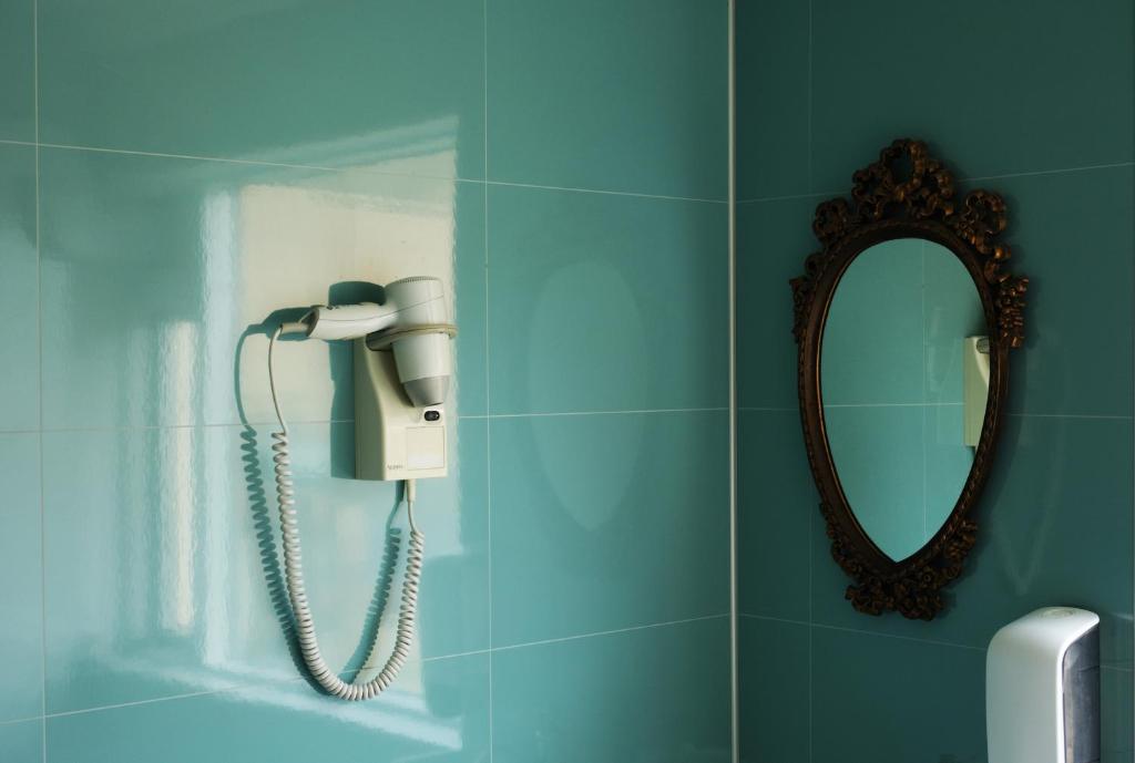 Koupelna v ubytování Vík Hostel