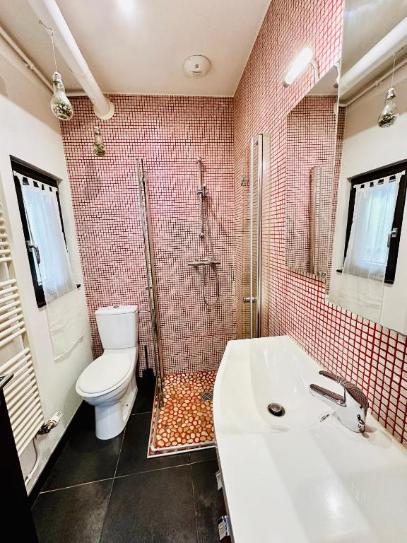 Koupelna v ubytování Gîte Lorelei Obernai Centre Ville 2 à 4 personnes