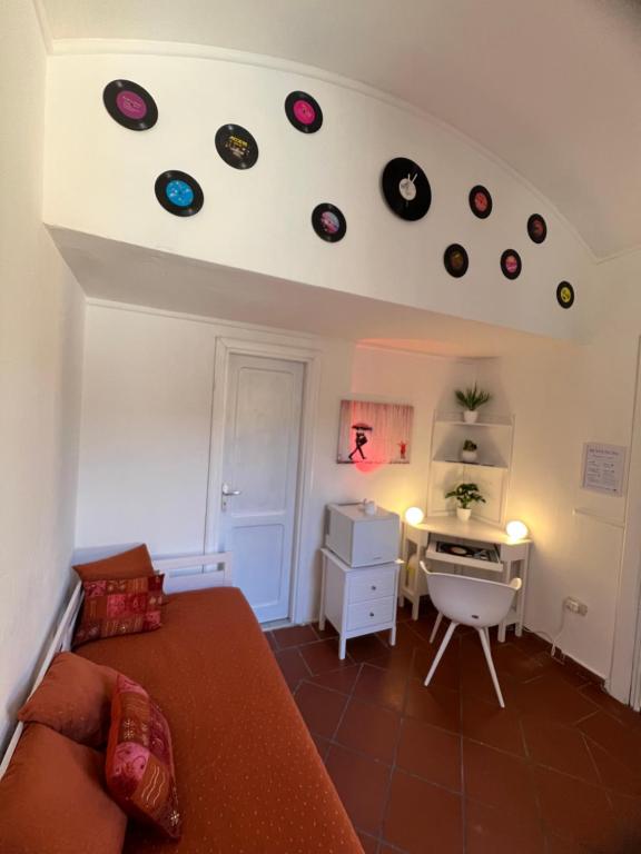 Postel nebo postele na pokoji v ubytování Domus Isidis room