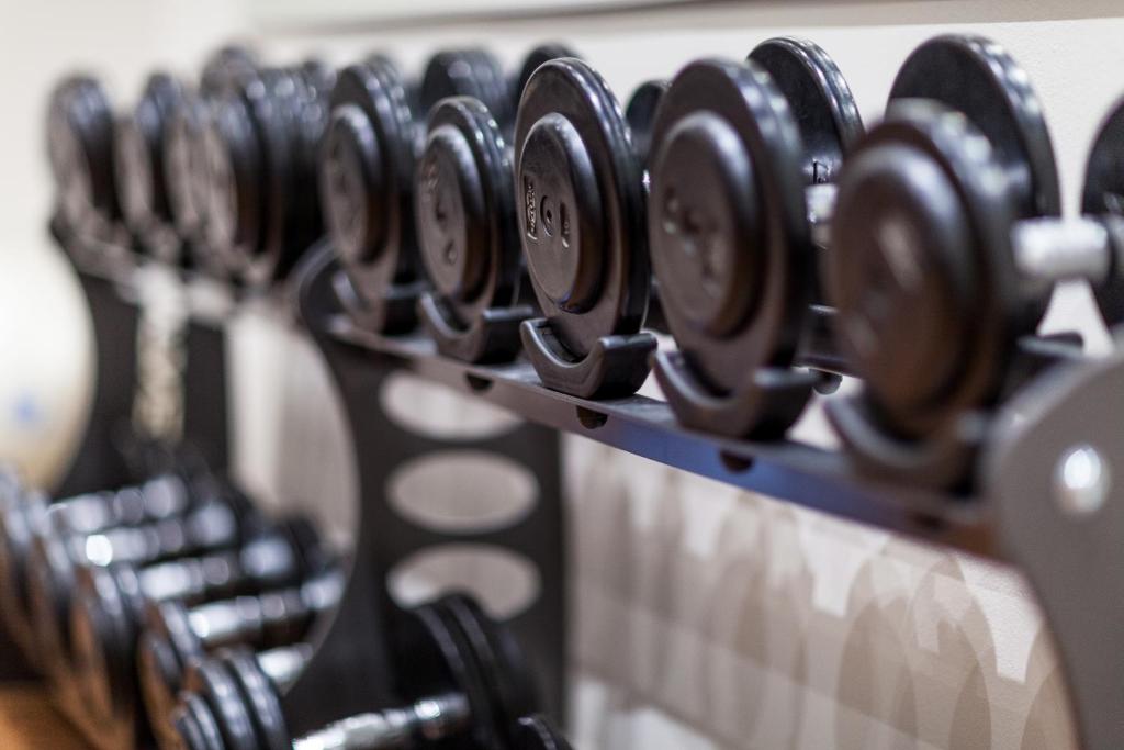 Fitness centrum a/nebo fitness zařízení v ubytování Soria Moria Hotell