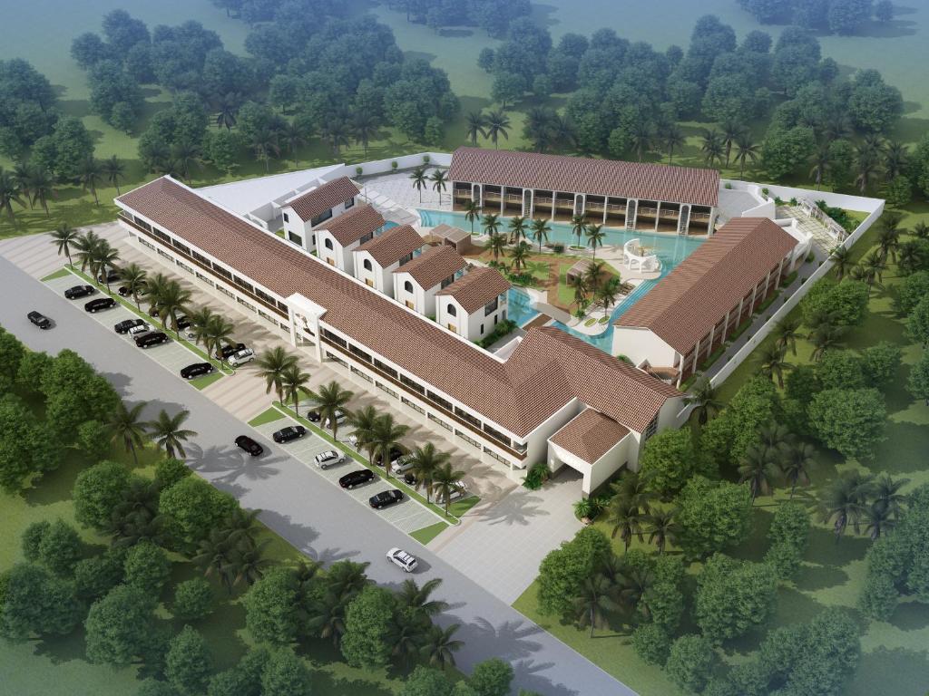 una representación de un complejo con piscina en Willander Resort, en Panglao