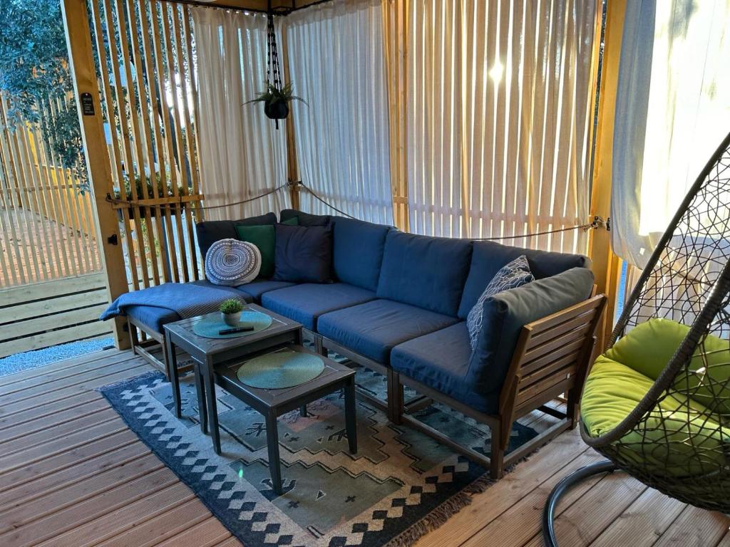 Posezení v ubytování Mobile home FJAKA