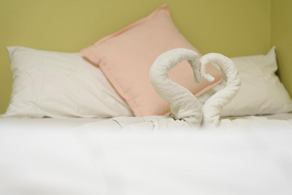 Letto o letti in una camera di Silverfern Backpackers