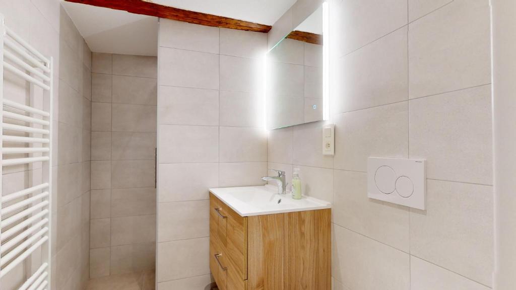 Koupelna v ubytování Résidence de l'ancien relais