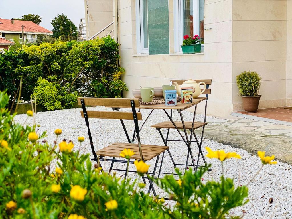 Zahrada ubytování Casa Branca Cantabria