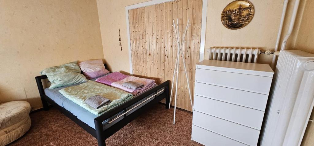 Postel nebo postele na pokoji v ubytování Gasthaus Elbe