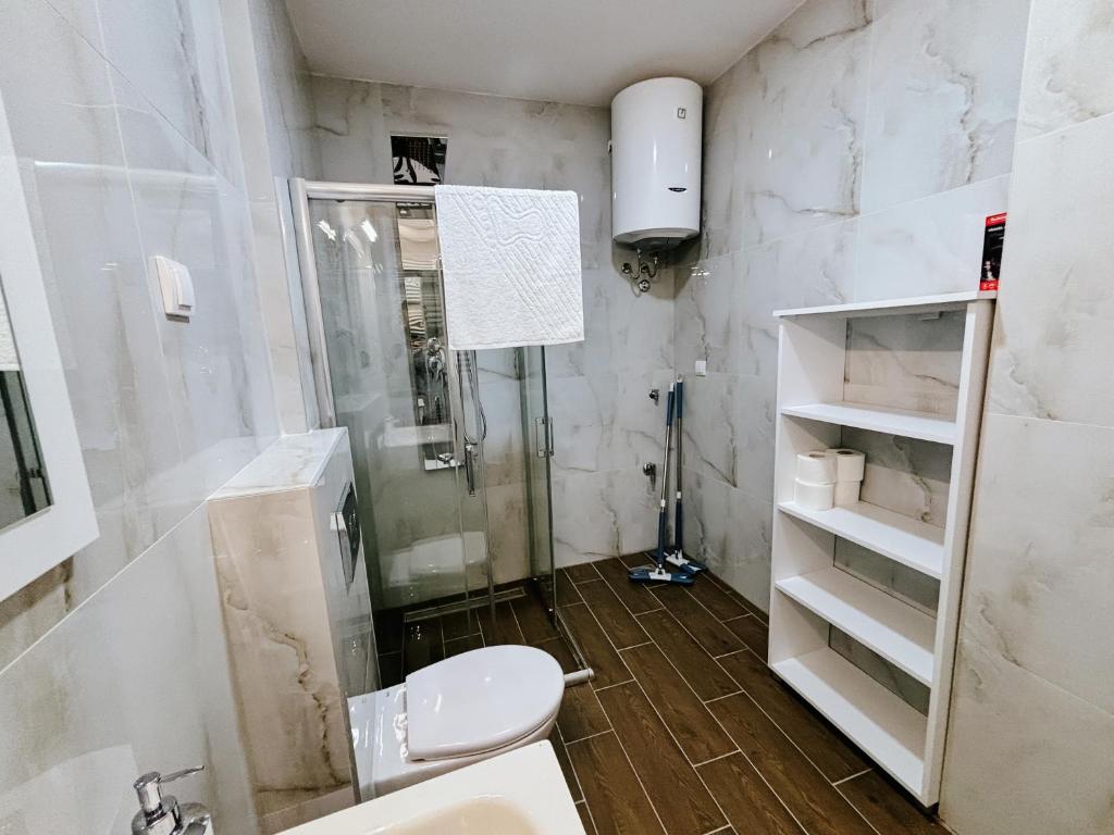 Koupelna v ubytování A-apartmani
