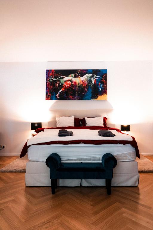 Postel nebo postele na pokoji v ubytování Hotel Sonnenalm Stuhleck