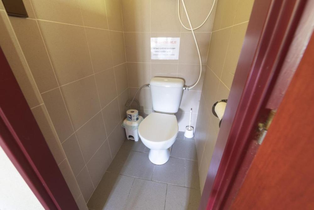Koupelna v ubytování Ubytování Na Hrázi