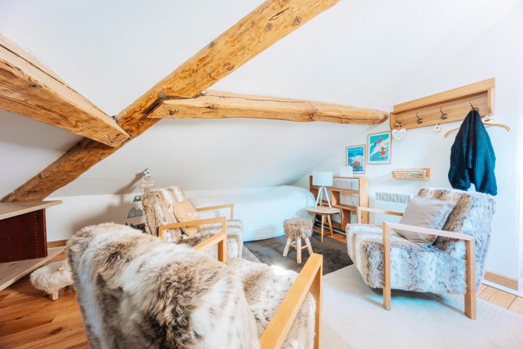 Posezení v ubytování Chaleureux, Cosy en hypercentre