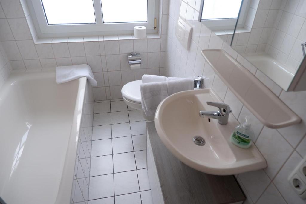Koupelna v ubytování Hotel Louis Müller