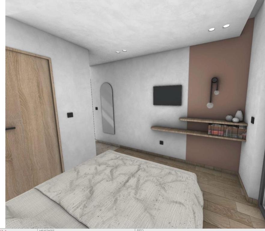 Postel nebo postele na pokoji v ubytování Roula Kotsonis Superior Apartment