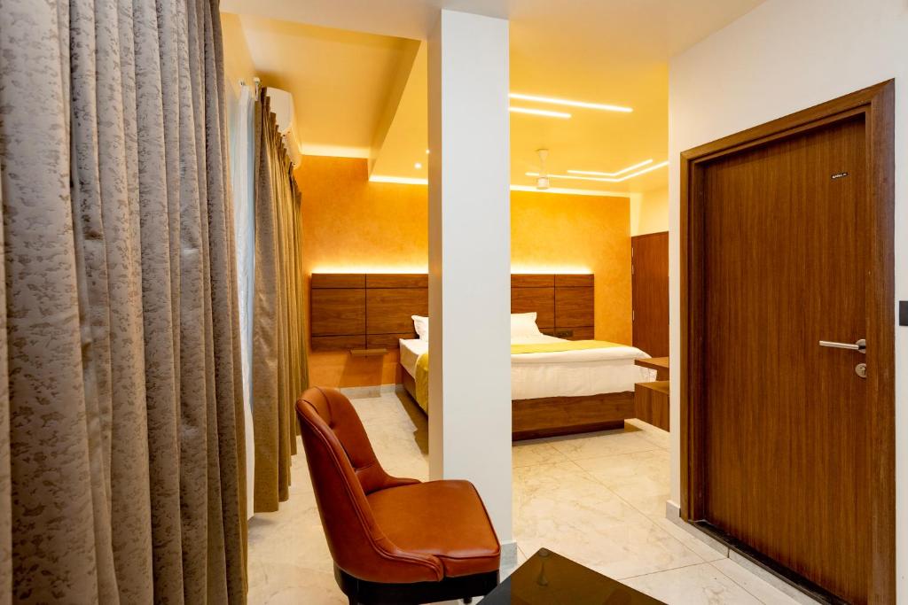 Postel nebo postele na pokoji v ubytování Uphills boutique hotel