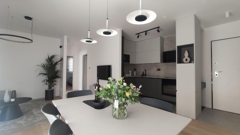 Kuchyňa alebo kuchynka v ubytovaní Apartman Spalatum