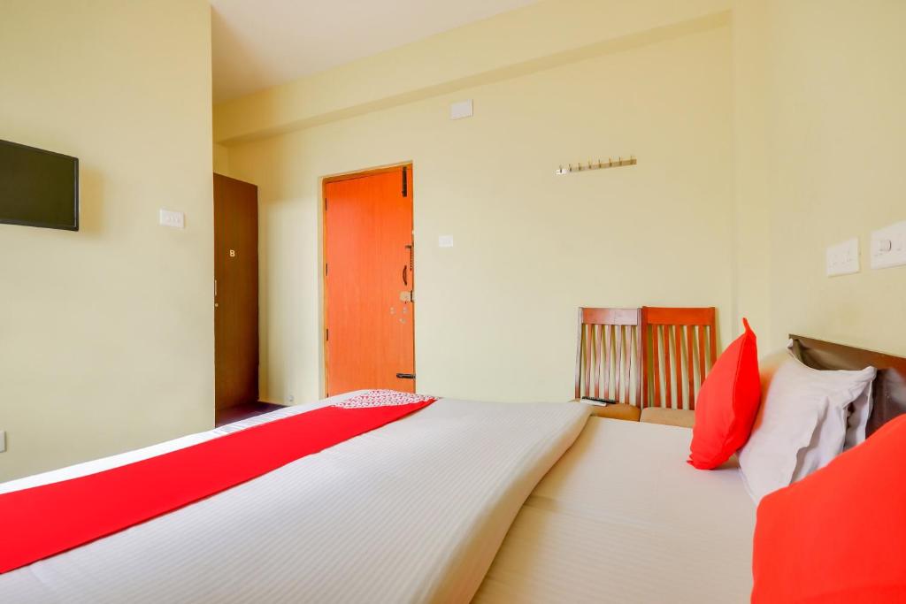 Krevet ili kreveti u jedinici u okviru objekta OYO St Residency