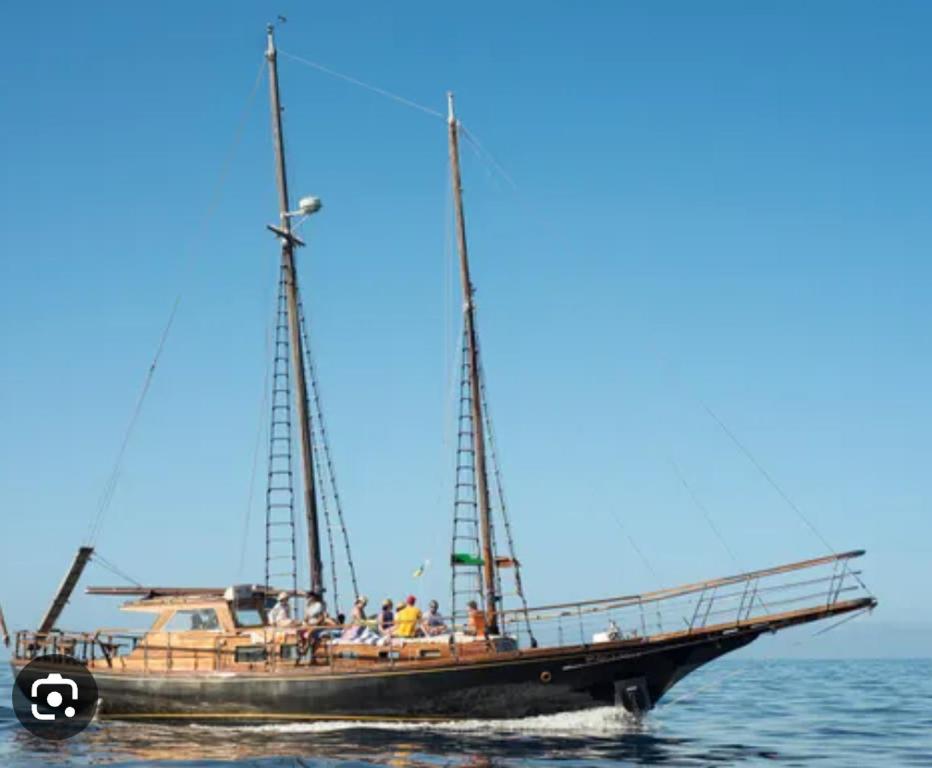 un barco con gente en el agua en Mondragón, en Puerto de Mogán