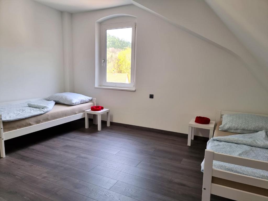 Postel nebo postele na pokoji v ubytování Rentcenter79