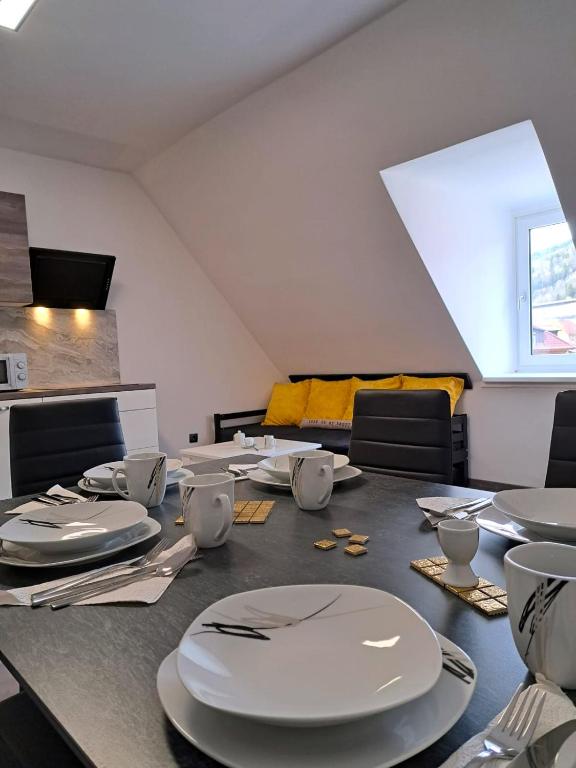 Kuchyň nebo kuchyňský kout v ubytování Rentcenter79