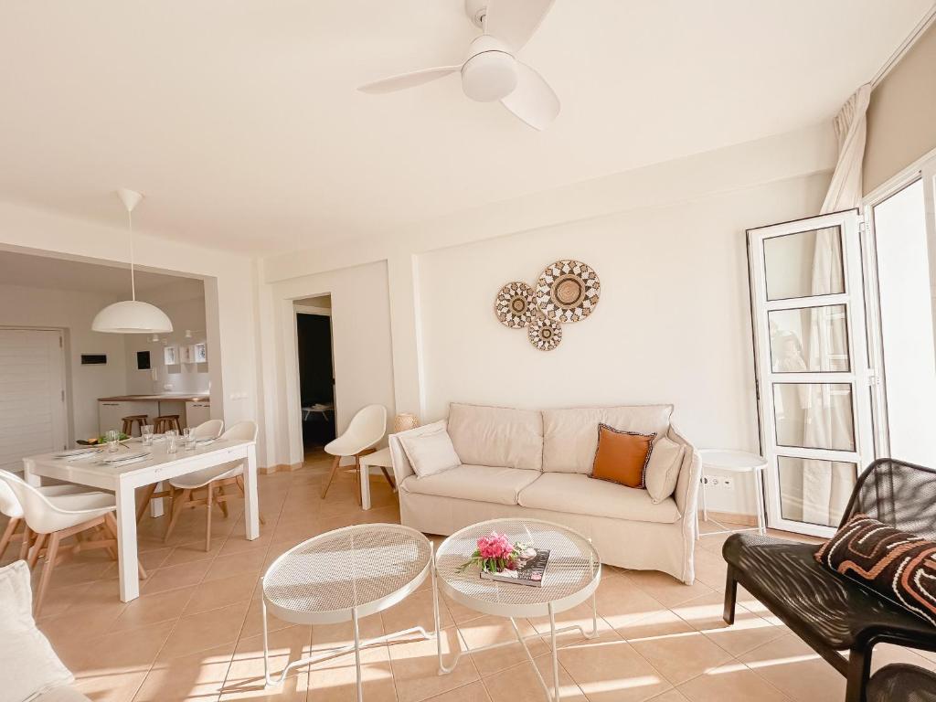 Posezení v ubytování Papaya Apartments Boa Vista