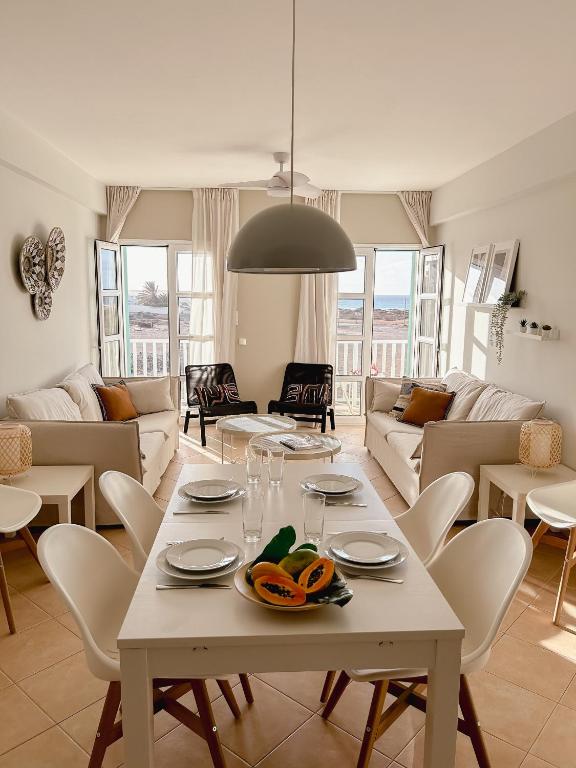 Posezení v ubytování Papaya Apartments Boa Vista
