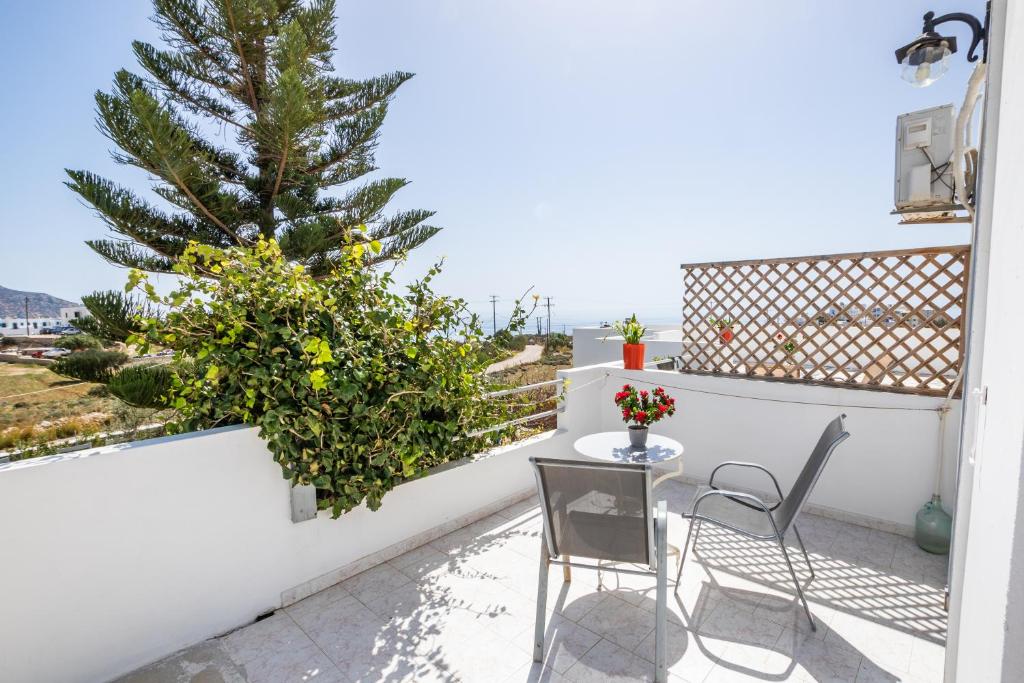 Balkón nebo terasa v ubytování Perama Hotel, Karpathos