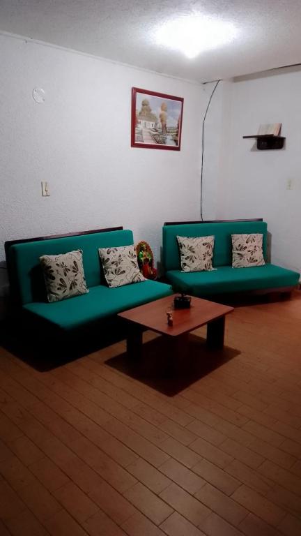 Posezení v ubytování HABITACION EL VIAJERO