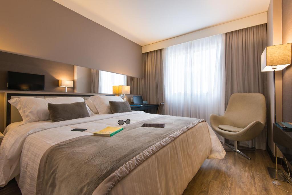 Cama o camas de una habitación en Hotel Atlantico Prime
