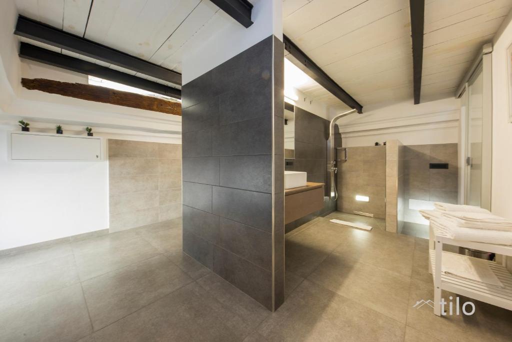 Koupelna v ubytování San Cosmo Suite
