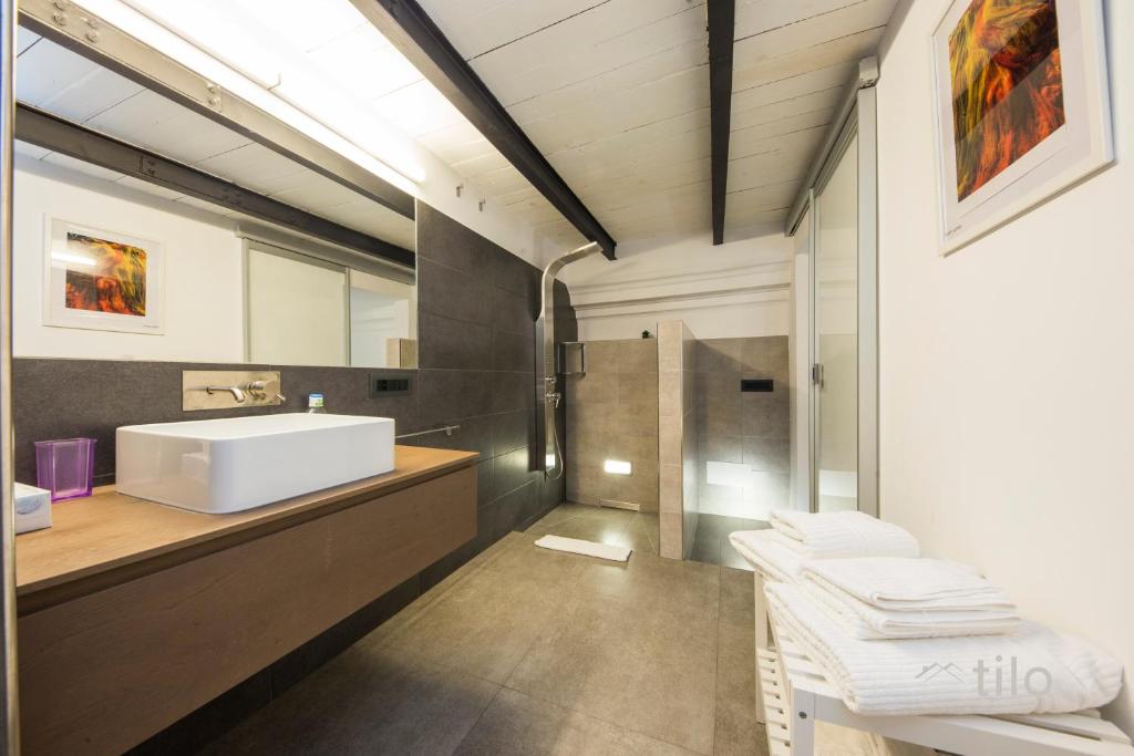 Koupelna v ubytování San Cosmo Suite