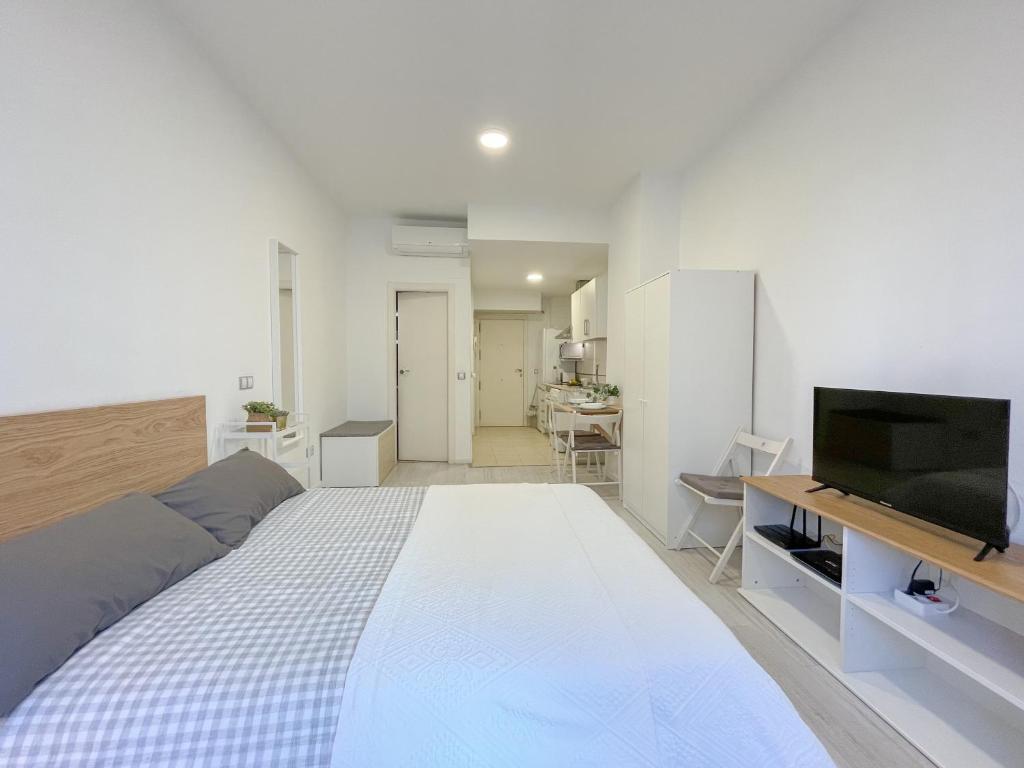 Telewizja i/lub zestaw kina domowego w obiekcie Estudio en Malaga centro