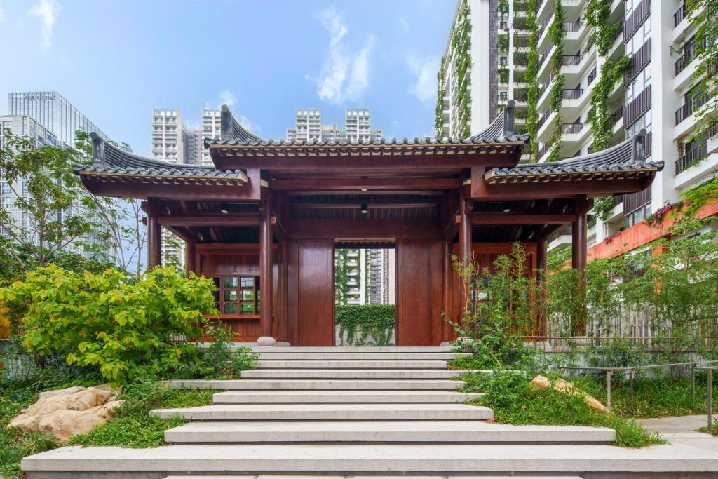 Zahrada ubytování Wutong Hotel Apartment Bao'an Center