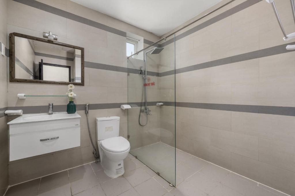 Phòng tắm tại Hanoi Blue Beach Hotel