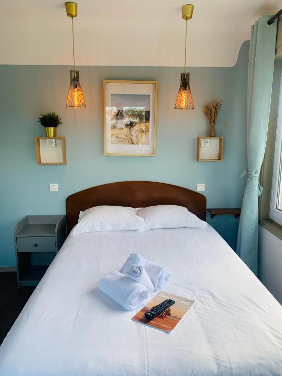 Postel nebo postele na pokoji v ubytování Hotel Bistrot FINE