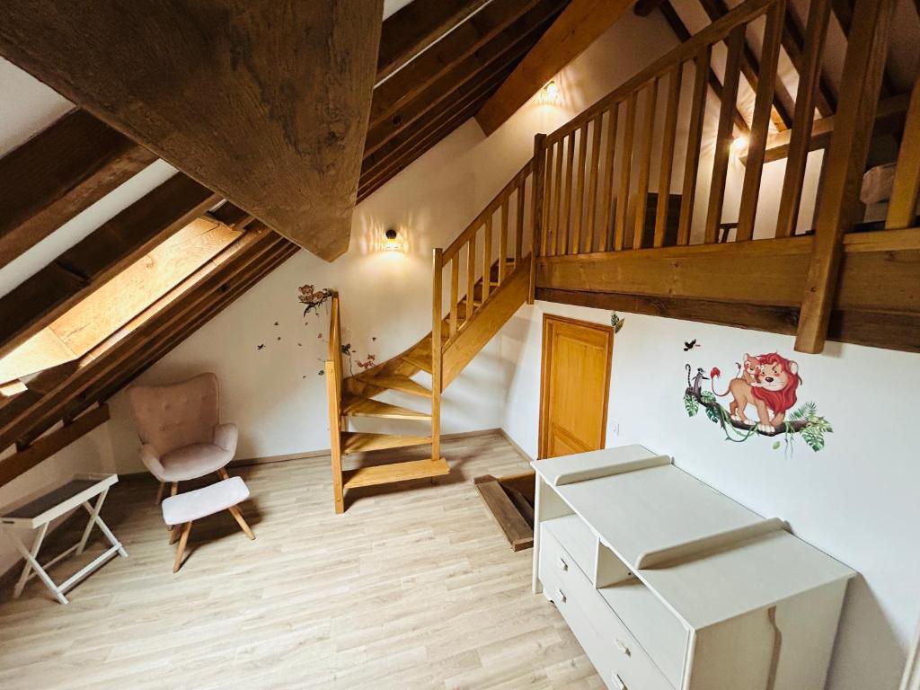 Posezení v ubytování Gîte La Pause des Anges