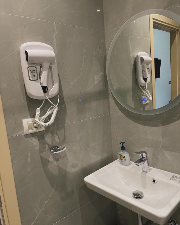 Koupelna v ubytování Hotel Relax