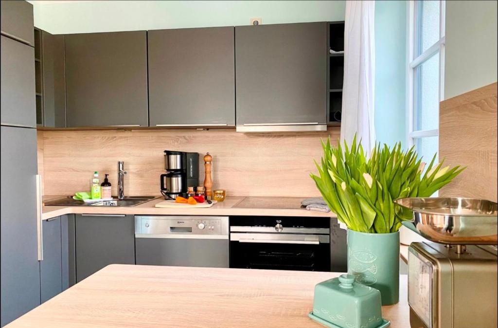 Kuchyň nebo kuchyňský kout v ubytování Haus Kehr-Wieder mit Wallbox für E-Pkw