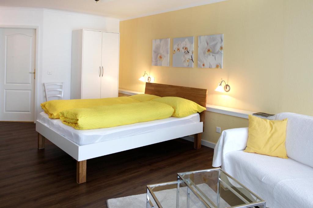 Postel nebo postele na pokoji v ubytování B&B Siglistorf