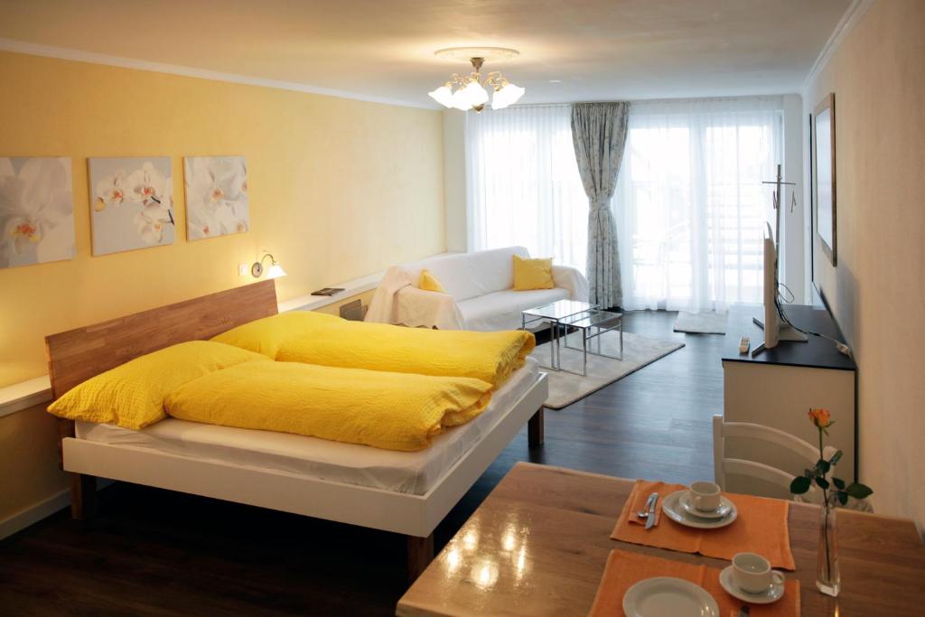 Postel nebo postele na pokoji v ubytování B&B Siglistorf