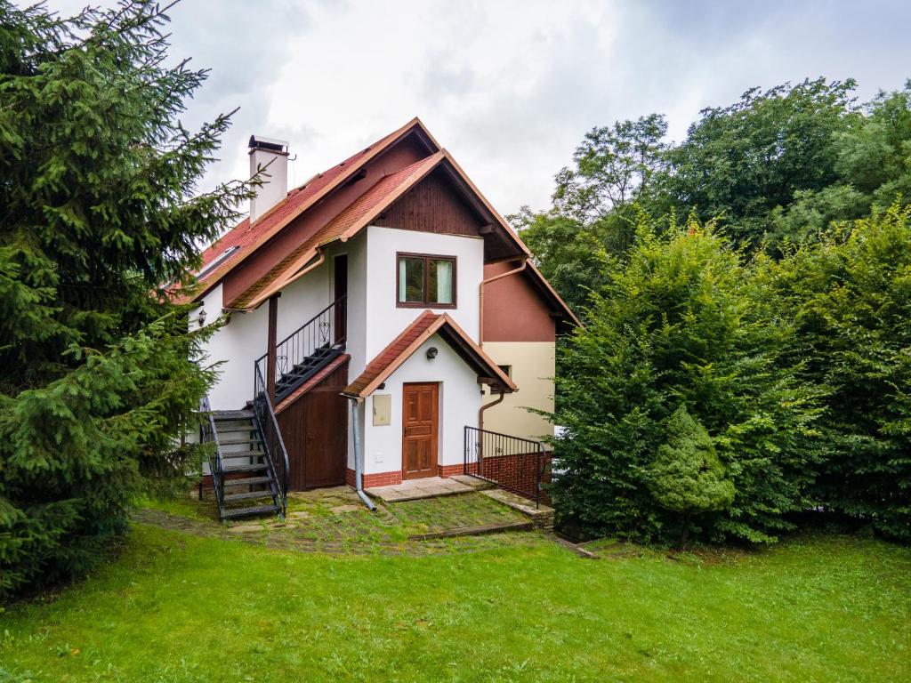 Zahrada ubytování Orličky Apartments