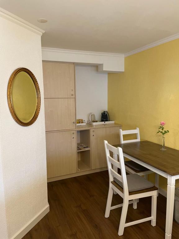 Kuchyň nebo kuchyňský kout v ubytování B&B Siglistorf