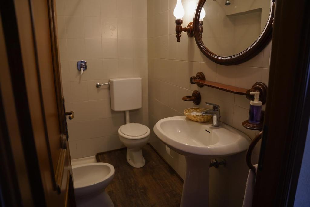 Koupelna v ubytování Casa Vicino