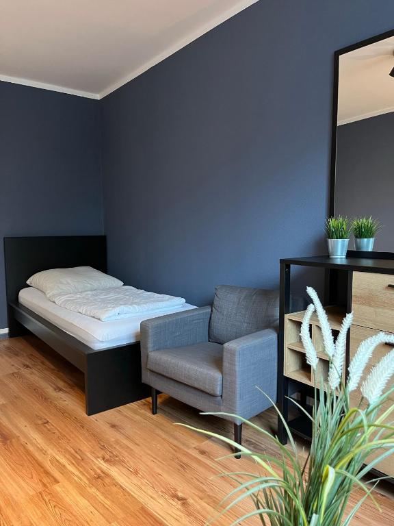 Postel nebo postele na pokoji v ubytování Blue Doors Hostel KTV