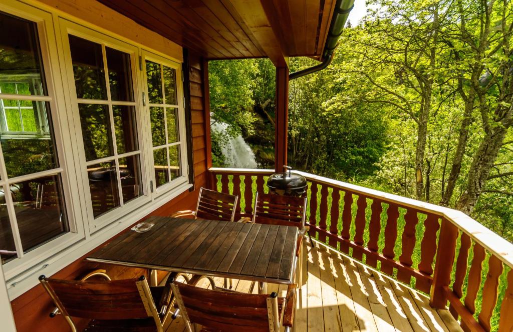 Balkón nebo terasa v ubytování Fossen Accommodation