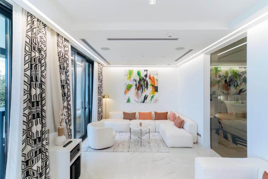 Posezení v ubytování Villa Geba Boutique Hotel