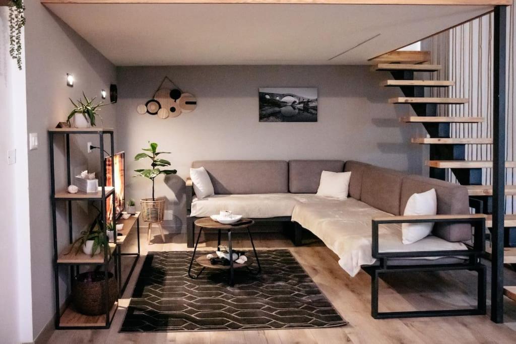 Posezení v ubytování Wooden Art